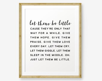 LET THEM BE LITTLE FRAMED FABRIC BOARD main image 0