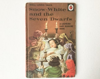 Vintage Ladybird Snow White and the Seven Dwarves Book, Well Loved Tales, Series 606D, Matte Hardback, 15p Cover Price, 1970, 00830