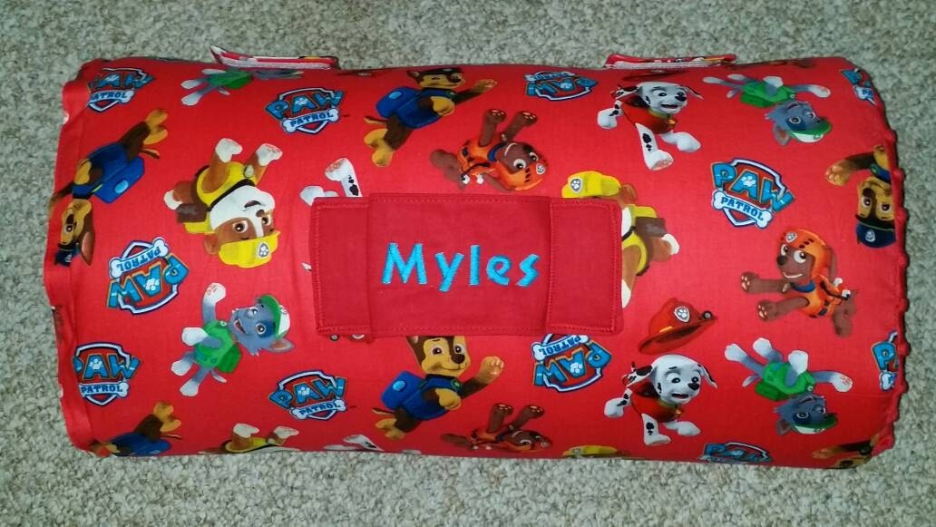 Paw Patrol KINDERMAT COVER Paw Patrol Nap Mat by CreationsByDaly
