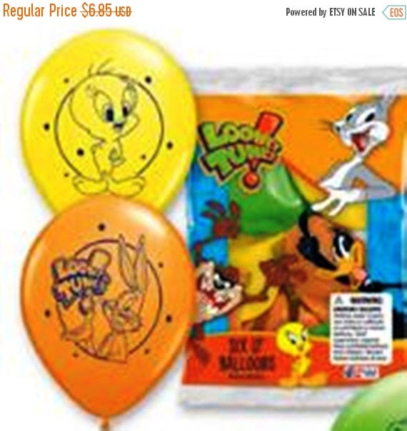 6 Looney Tunes 12 Latex Balloons In By Smilespartysupplies On Etsy