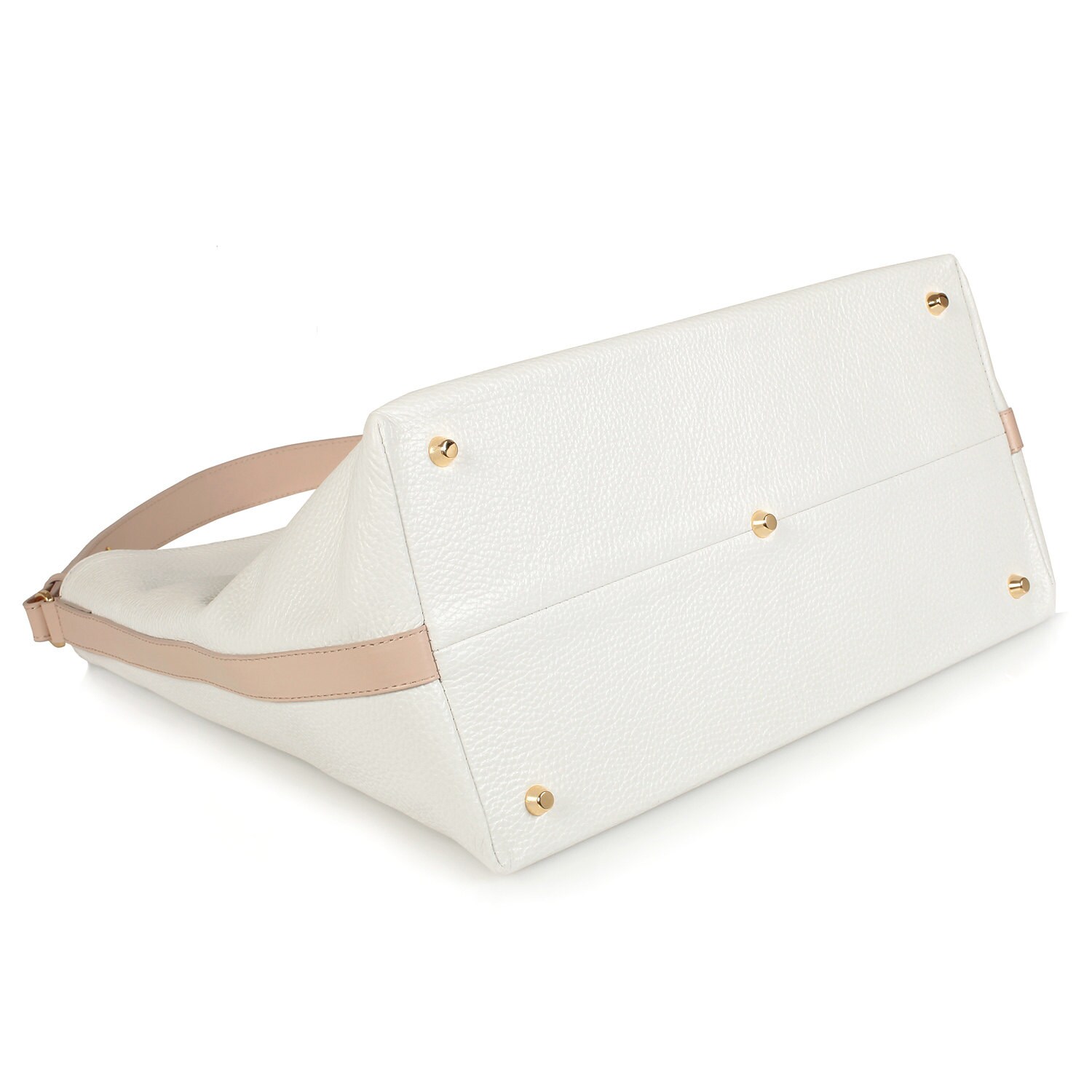 Leather Hobo Bag White Leather Hobo Bag Women's by KaterinaFoxBags