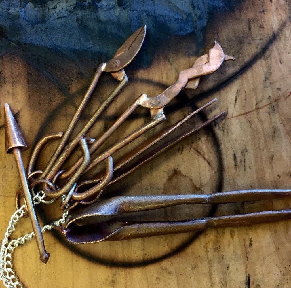 Mini Glass Blowing Tools copper
