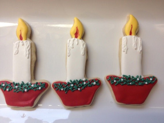 Christmas Candle Cookie