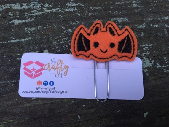 Bat Planner Clip/Paper Clip/Feltie Clip. Coffee Planner Clip. Halloween Planner Clip. Autumn/Fall Planner Clip