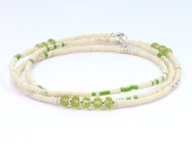 bracelet peridot bead