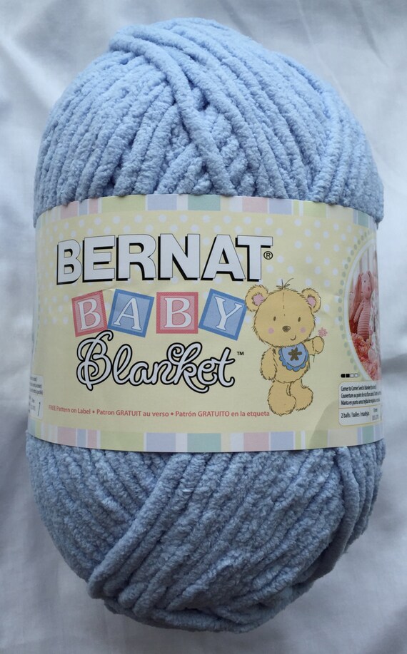 BABY BLUE 04202 Bernat Baby Blanket Yarn 10.5 oz. 300 g