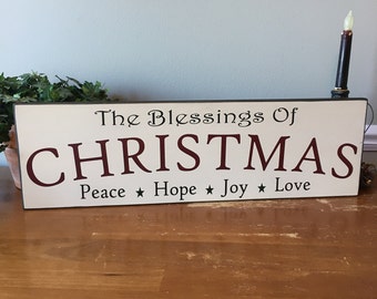 Christmas Wooden Sign christmas carol christian religious