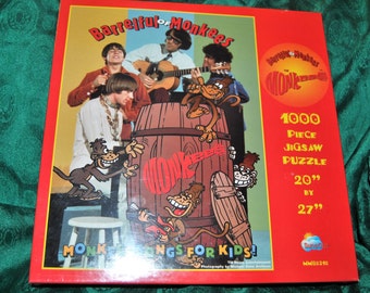 FACTORY Sealed "Barrelful of Monkees" 1000 piece Jigsaw Puzzle 20 x 27