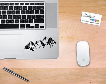 Mountain Range, Mountain Decal, Mountain Sticker, Vinyl Decal, Laptop Decal, Car Decal, Macbook Decal, Laptop Sticker, Macbook Sticker