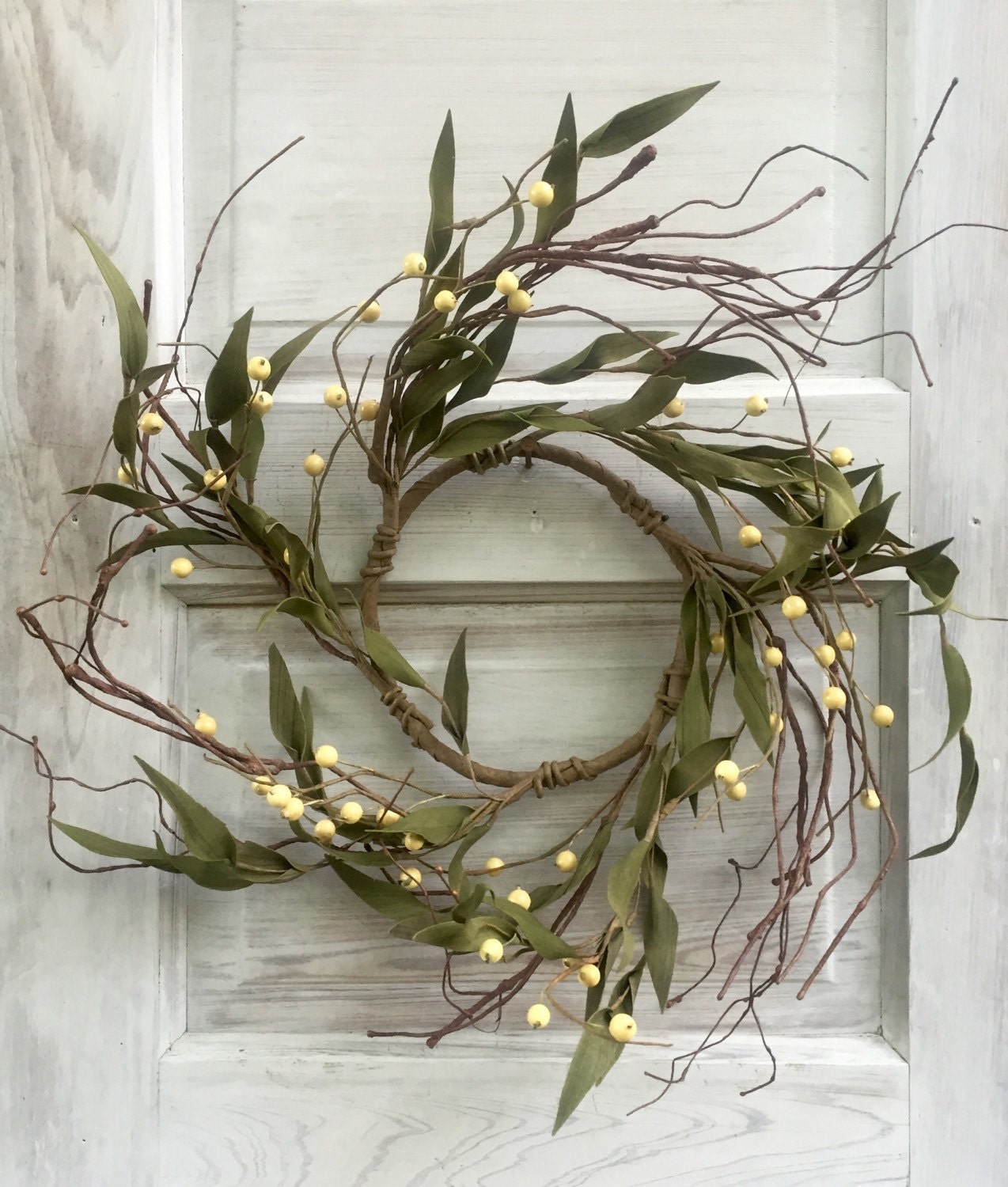 pip berry wreath with leaves large candle ring wedding pip berry wreath with leaves large candle ring wedding