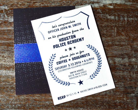 Police Academy Graduation Invitation Wording 3