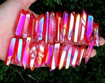 red angel aura quartz