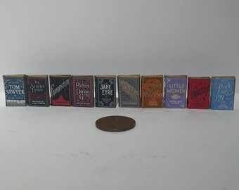 1:12th Scale 18th Century Novels collection of 10