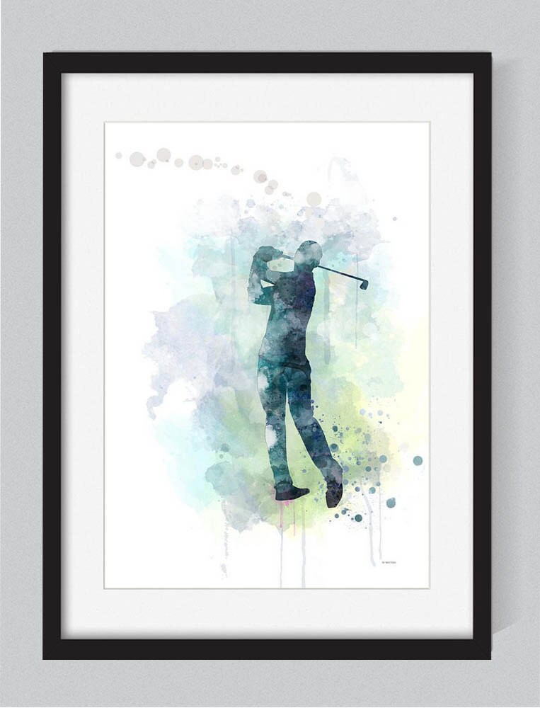 unique golfer gifts by Golfer on marlenewatsonart Etsy 4