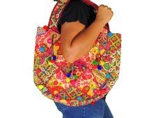 Multicolor - Banjara Vintage Embroidery Beadwork Suede Leather Wallet