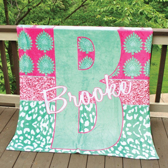 Items similar to Personalized Fleece Throw Blanket on Etsy