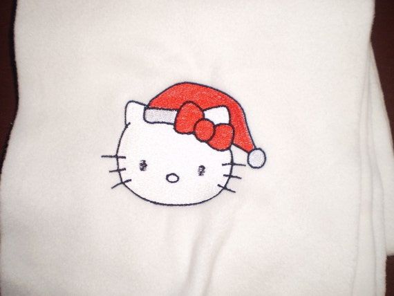 items similar to white scarf with hello kitty with santa items similar to white scarf with hello kitty with santa