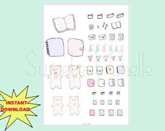 cute printable diy stickers for planner scrapbook