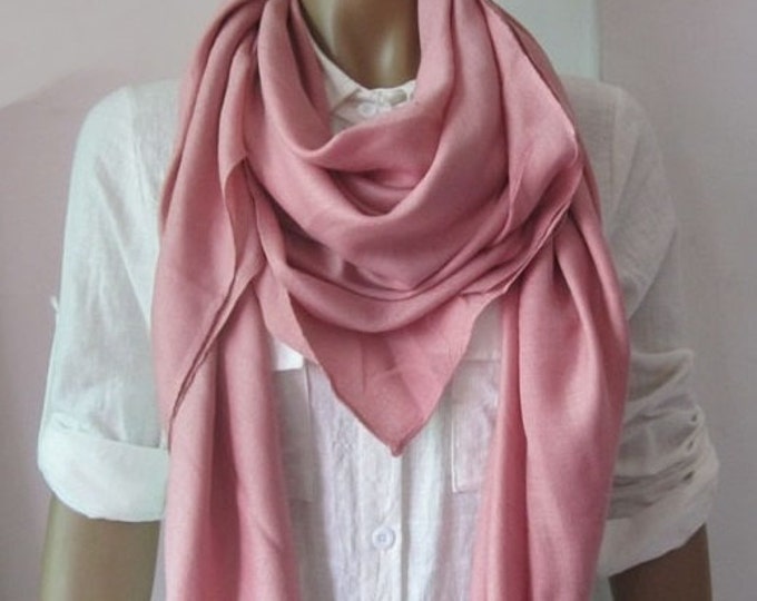Christmas Gifts Pink Pashmina Solid Scarf Pink Shawl Oversize Scarf Gift For Her Pink Scarf Large Scarf Pink Scarf Long Scarf Pashmina Scarf