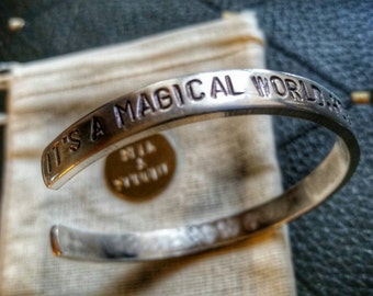 Calvin and Hobbes quote bracelet