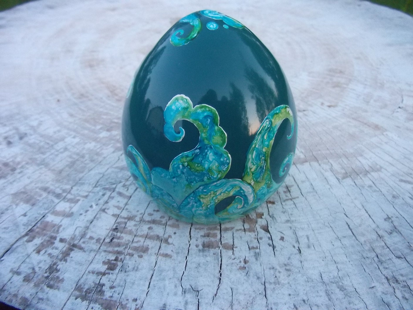 Dragon Egg ceramic dragon egg Dark Sea dragon