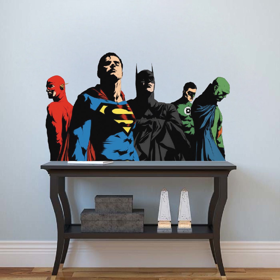 Superheroes Decals Batman Decal Mural Superman Decals