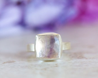 Fluorite Ring, Rose Cut Fluorite Ring