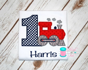 Train Birthday Shirt - Birthday Shirt - Train Applique Shirt - Train Shirt - Train Applique