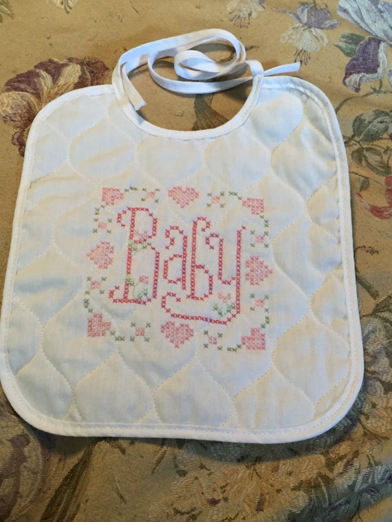 Cross Stitch Baby Bib