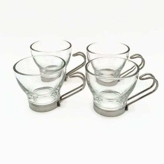 Glass Espresso Cups Bormioli Rocco Made in Italy Italian