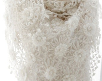Handmade Shawl, Scarf, Echarpe, Etole