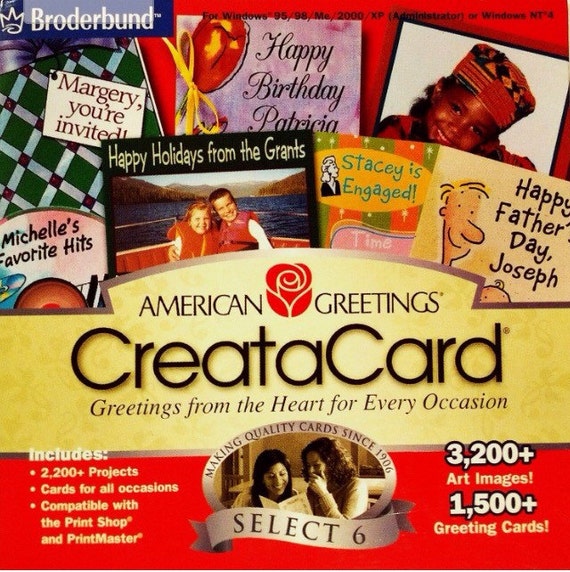 broderbund american greetings creatacard platinum 8