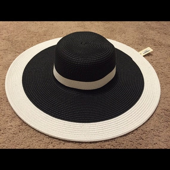 Black and White Glamorous Sun Hat