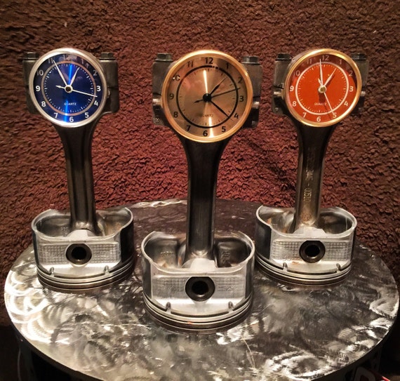 Repurposed SBC Piston Clocks