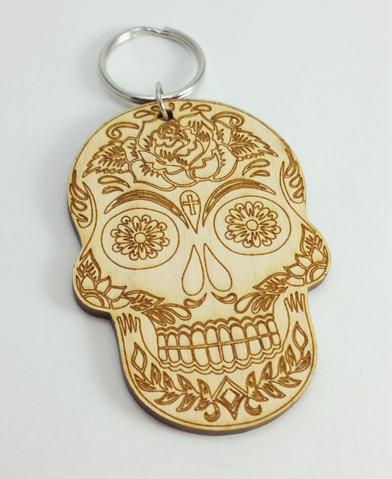 Dia de los Muertos Sugar Skull Key Fob/Chain My Sugar Skulls