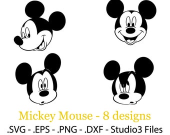 Mickey hands/heart design. Vectors cuttable files.