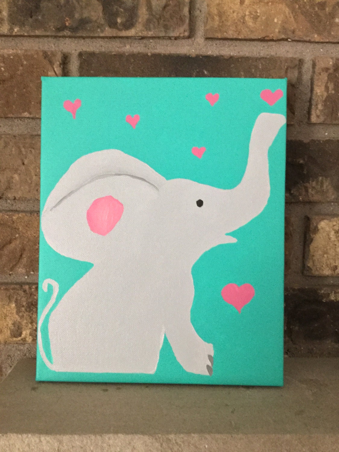 Acrylic Painting Nursery Art Child's Room Art by UpandDownArt