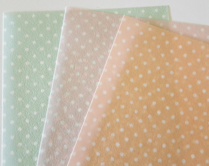 Edible Pattern Sheet, Polka Dots - Wafer Paper or Frosting Sheet