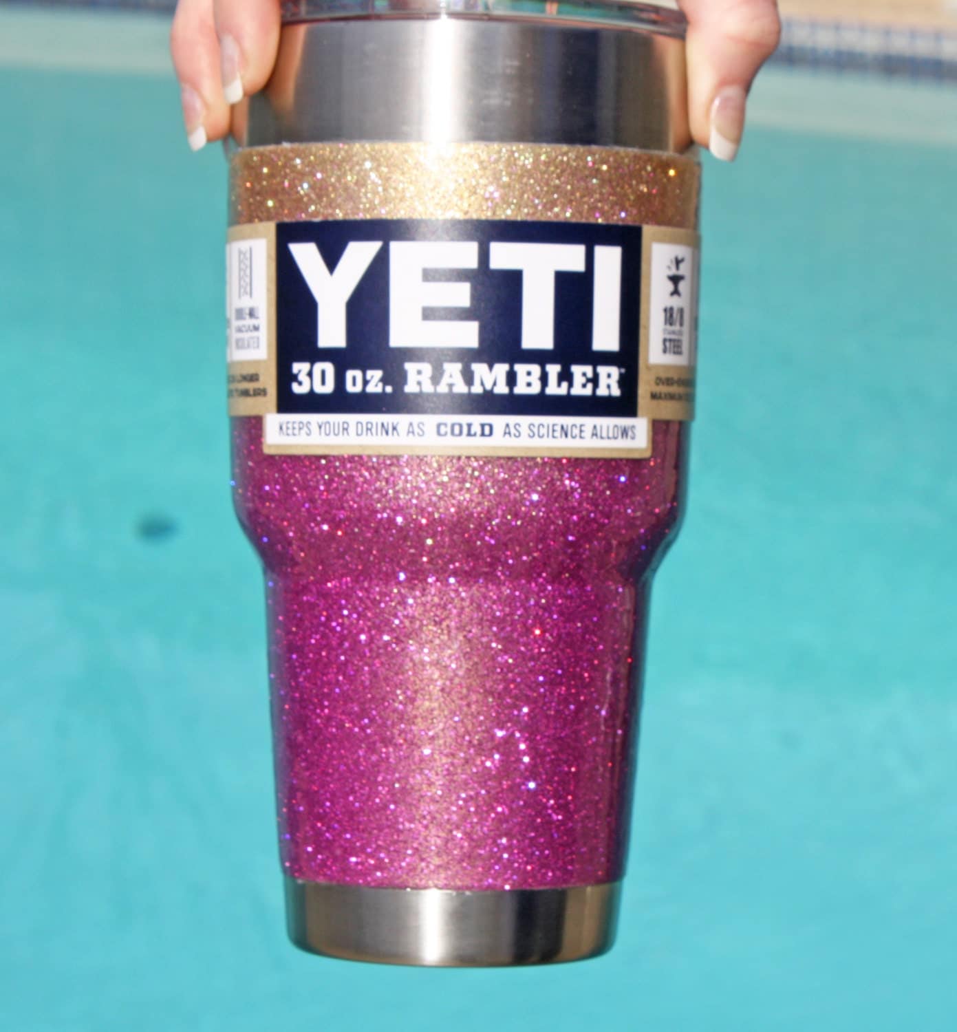 Glitter Yeti Cup / Yeti Rambler / Custom Yeti / Glitter Dipped
