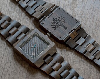 Wood Watch, watch, clock, Wooden watch, mens watch,Fathers day, groomsmen gift, square, graduation, birthday gift,gift, anniversary gift