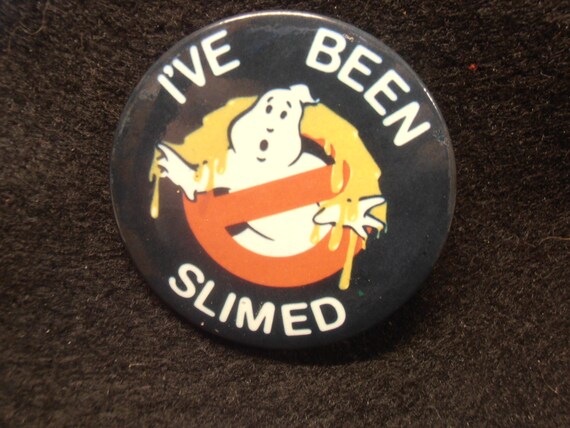 Vintage 'I've Been Slimed' Ghostbusters PInback