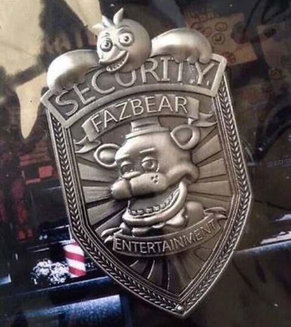 Five nights at freddys Security Badge FNAF Fazbear Pizzeria