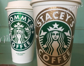 Glitter! Reusable & Personalized Starbucks Cup - Go Green with style!