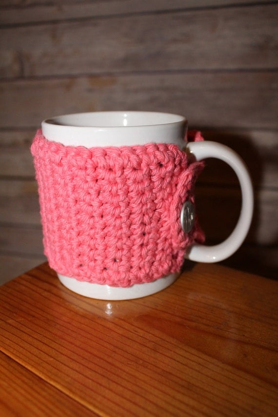 Coffee Mug Holder Cozie Crocheted Cold Hot By Imaginationstationii