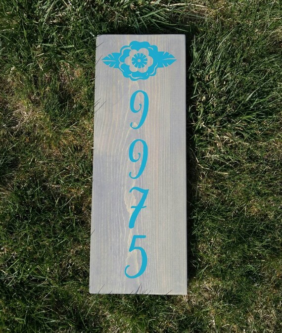 Wood address sign custom address sign rustic by QuailandCoBoutique