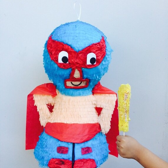 Luchador Piñata by WhackPinatas on Etsy