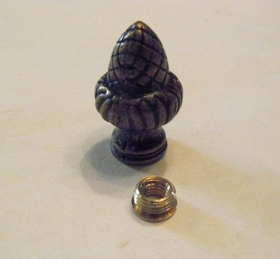 Antique Brass Plated Acorn Finial 1/8 IPS 3/8