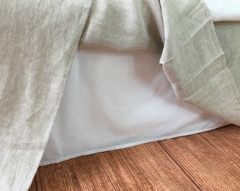 Add White cotton lining to the bed skirt or Bedspread - purchase with bed skirt / Bedspread, NOT SOLD SEPARATELY