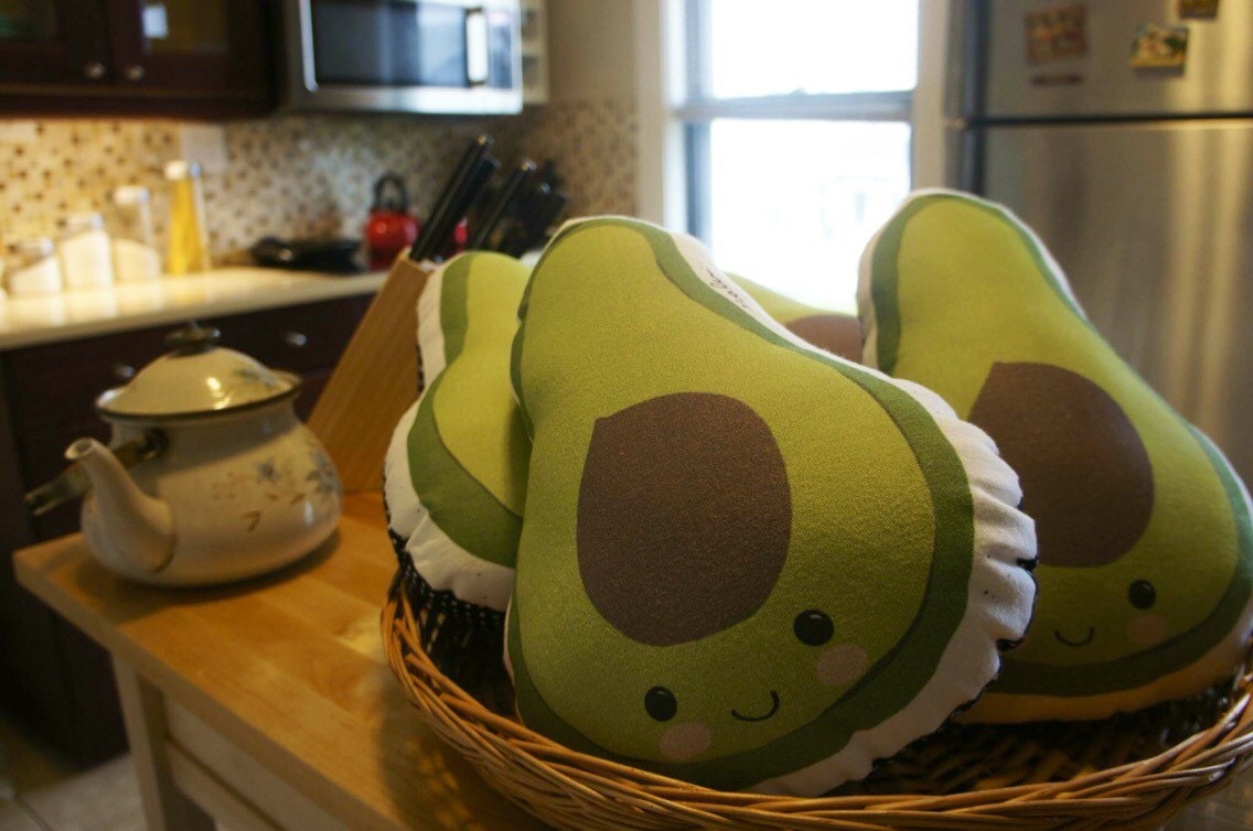 avocado cuddle pillow