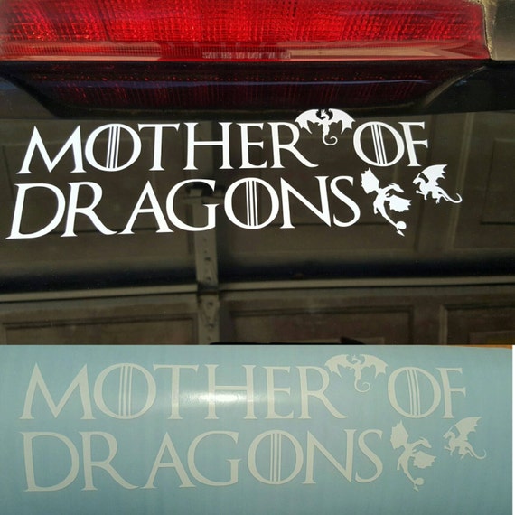 Mother of Dragons car window decal